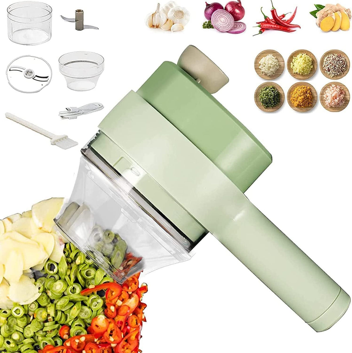 PowerChop - Picador Eléctrico de Vegetales 🥒