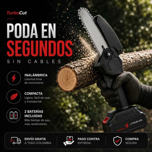 Minisierra Portátil TurboCut - Poda fácil y sin esfuerzo