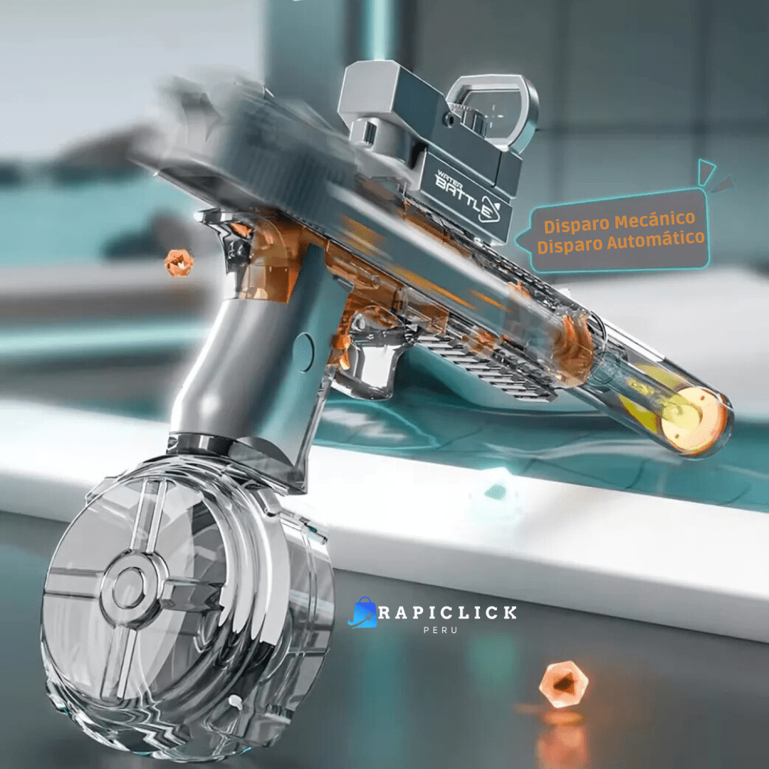 DesertEagle Pistola De Agua Eléctrica Con Luces Transparente - [PROMOCIÓN DISPONIBLE SOLO HOY]