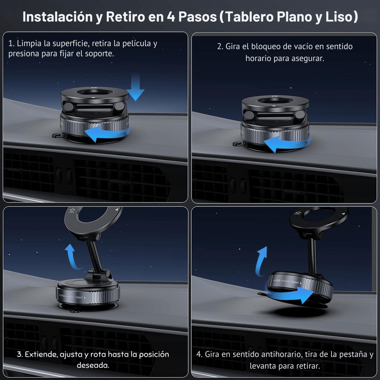 GripMag – Soporte Magnético con Ventosa para Celulares