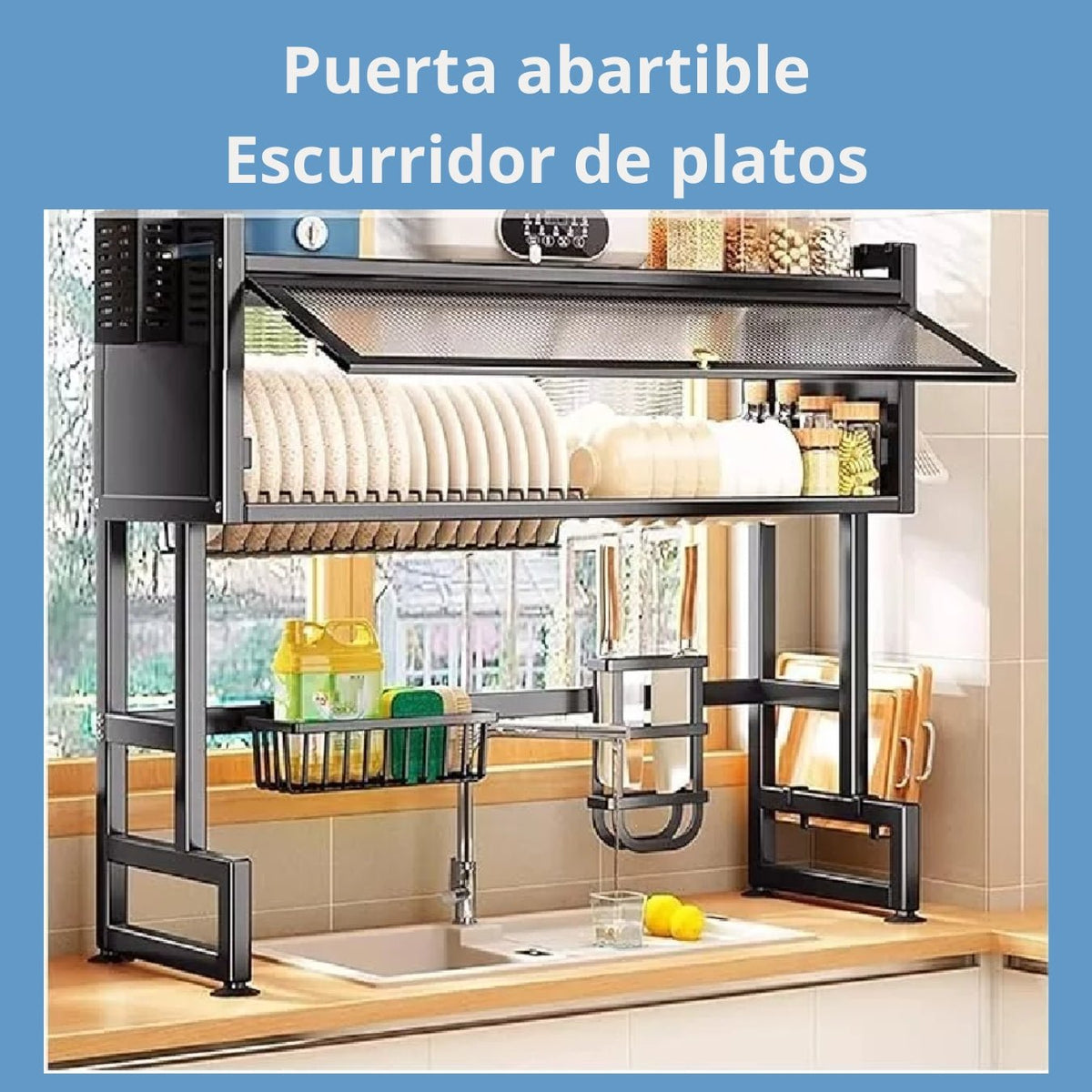 EscuOn Escurridor De Platos Con Almacenamiento - [PROMOCIÓN DISPONIBLE SOLO HOY]