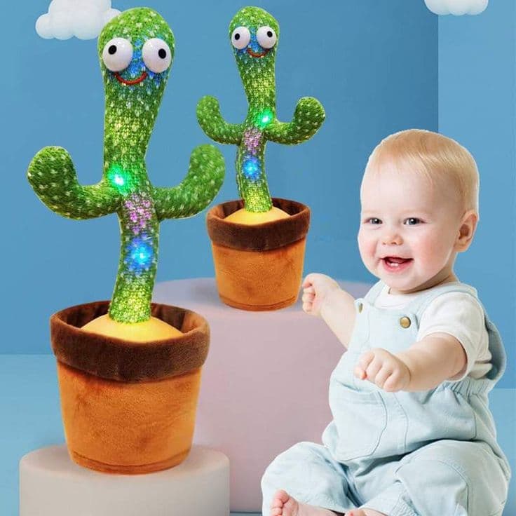 Cactus Bailarin Musical y Repetidor De Voz Recargable - [PROMOCIÓN DISPONIBLE SOLO HOY]