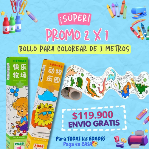 Rollo Adhesivo Artístico Infantil