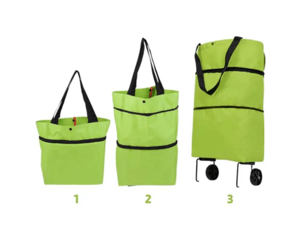 CarryShop Carrito de compra plegable 2 en 1