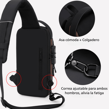 Bandolera con Seguridad Antirrobo con Puerto USB
