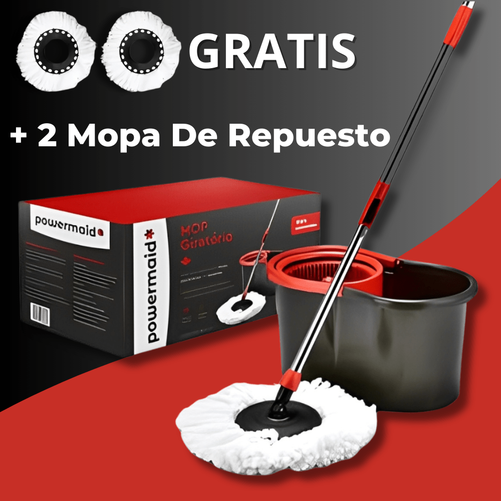 PowerMaid - Menos Esfuerzo, Más Limpieza [2 Mopas de Repuesto + Regalo Exclusivo]