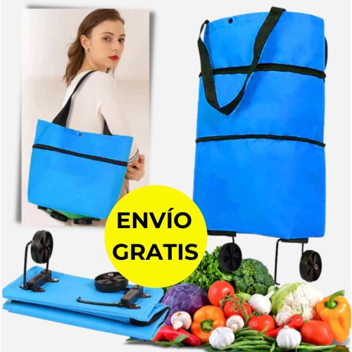 CarryShop Carrito de compra plegable 2 en 1