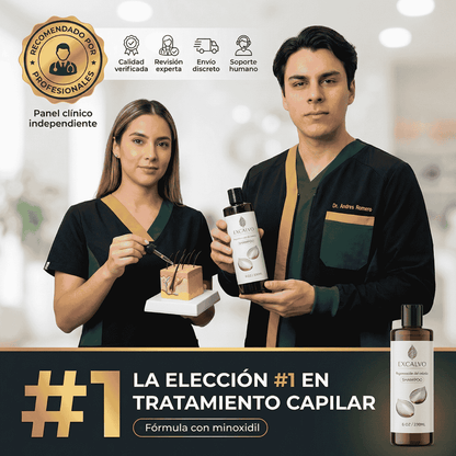 EXCALVO💆‍♂️ shampoo nutricional de cebolla🧅 canela y gengibre 🌿