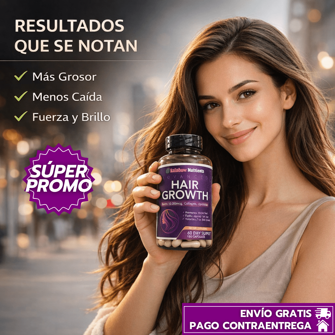 HairGrowth: Suplemento para el crecimiento capilar avanzado (120 Cápsulas)