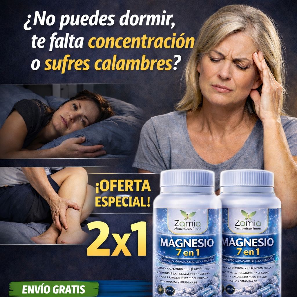 Magnesio Original Zamia 2×1 – Más Bienestar Y Energía Cada Día