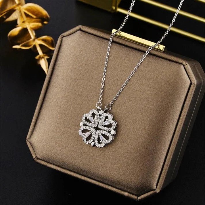 Monaky Collar Trébol Corazón + Caja de Regalo - [PROMOCIÓN DISPONIBLE SOLO HOY]