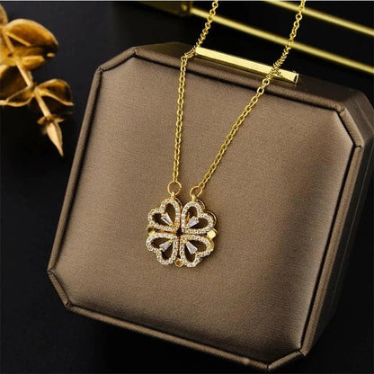 Monaky Collar Trébol Corazón + Caja de Regalo - [PROMOCIÓN DISPONIBLE SOLO HOY]
