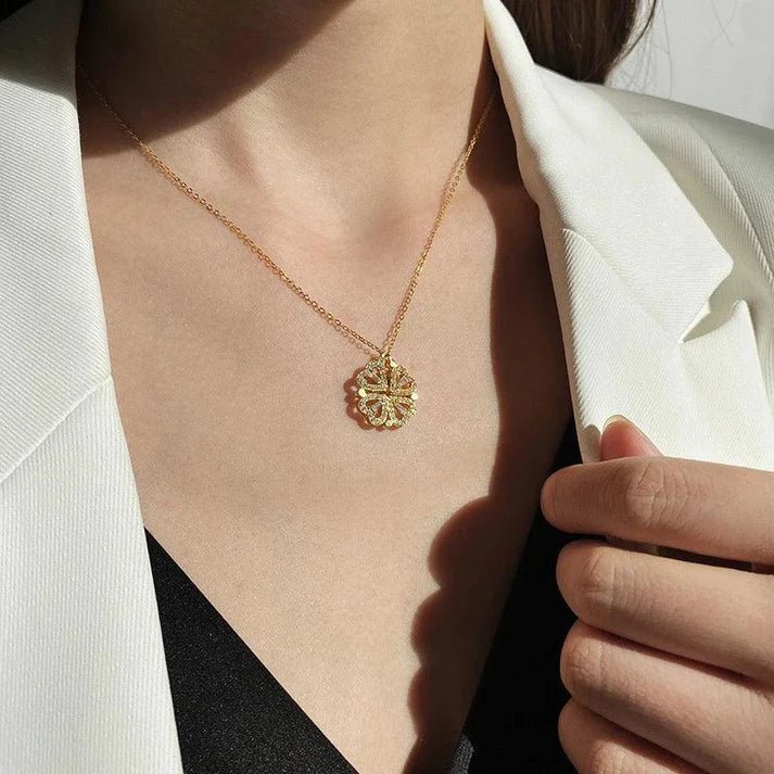 Monaky Collar Trébol Corazón + Caja de Regalo - [PROMOCIÓN DISPONIBLE SOLO HOY]