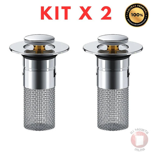 Tapón Filtro Retráctil DuoBlock Steel - Evita Atascos en Tuberías - Imagen 1