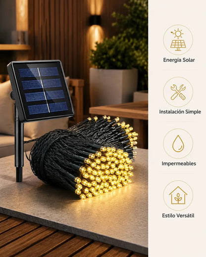 Luces solares decoración navideña - Imagen 3