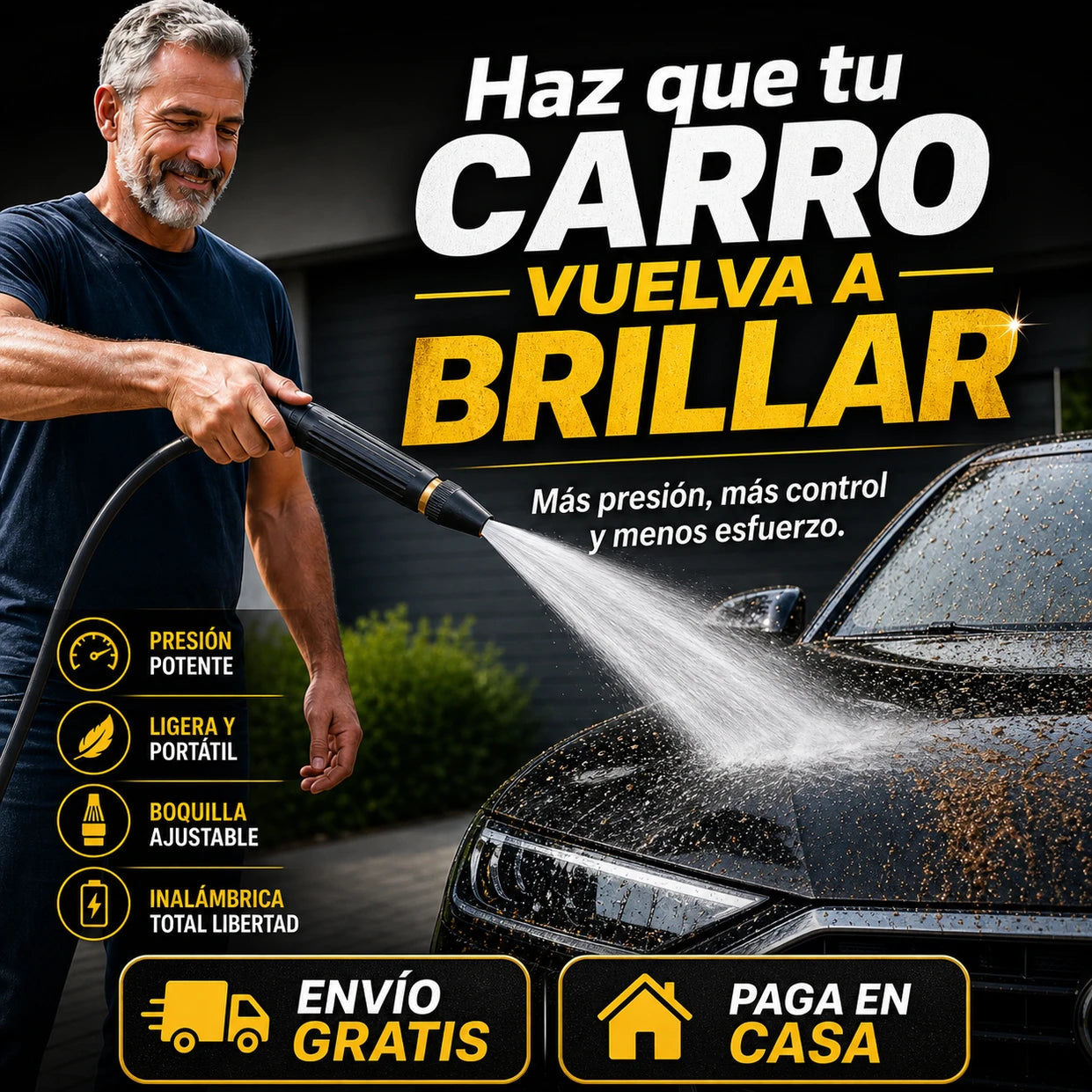 Hidrolavadora Portátil Inalámbrica - Imagen 4