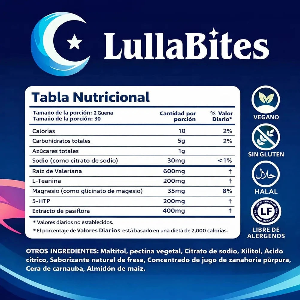 LullaBites Sleep Gummies — Duerme mejor, vive mejor