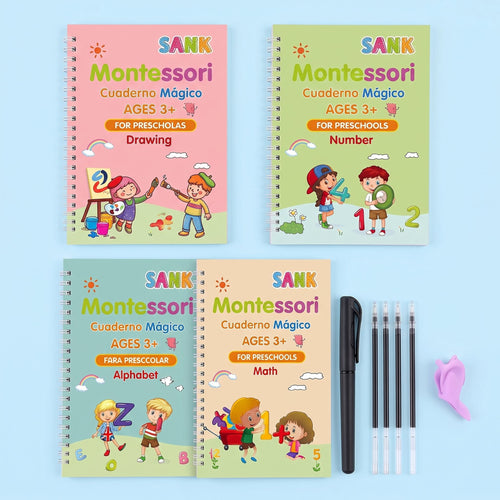 KIT DE 4 CUADERNOS REUTILIZABLES - LP - 1
