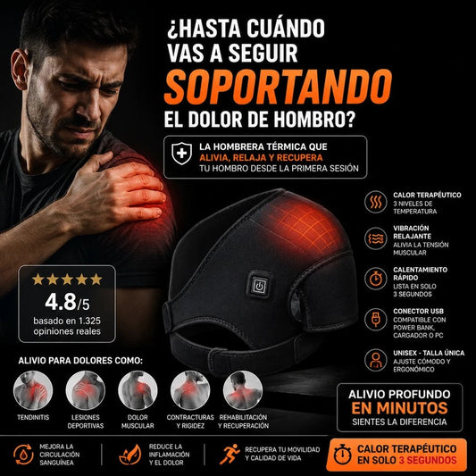 Hombrera Térmica - Alivia Dolor y Rigidez con Calor Terapéutico - 1