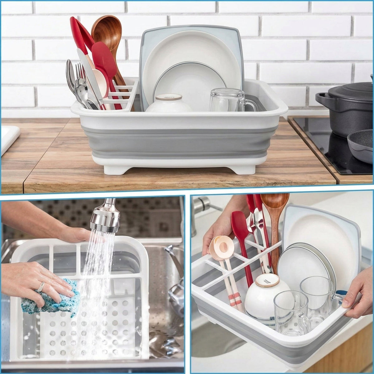 Escurridor Plegable: Ahorra Espacio y Organiza Tu Cocina - 2