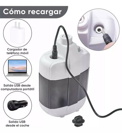Ducha Portátil Recargable USB - Autonomía y Presión Constante - 2