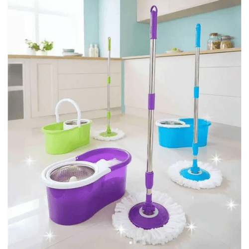 PowerMaid - Trapero Giratorio Magico Con Balde 360° -  [PROMOCIÓN DISPONIBLE SOLO HOY]