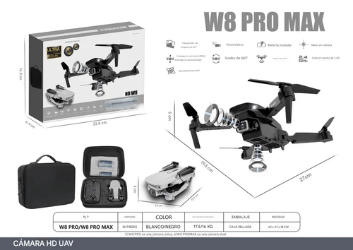 SkyViper Pro 4K - Dron P7 Max Doble Cámara 4K